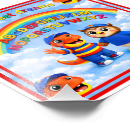 Rex and a rainbow 6 x 6 desk print individual earl フォトプリント