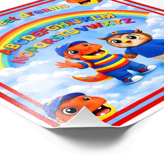 Rex and a rainbow 6 x 6 desk print individual earl フォトプリント            (角)