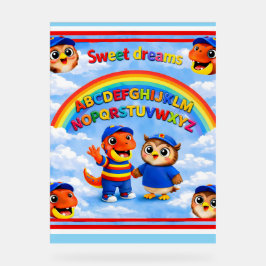 Rex and hoot ABC rainbow classroom premium 45 five アクリルサイン