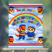 Rex and hoot ABC rainbow classroom premium 45 five アクリルサイン (ニュートラル)