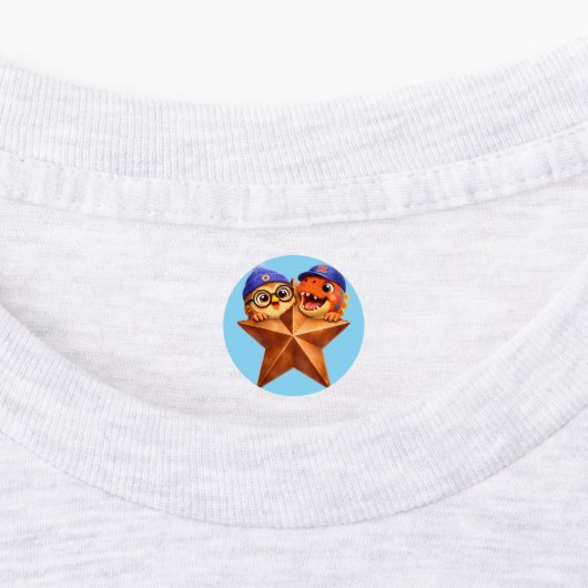 Rex and hoot Braun star grade one bulk sheet of 60 ラベル (貼付)