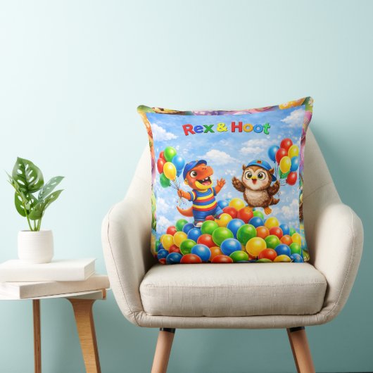 Rex and kids birthday ball pit throw cushion produ クッション (椅子)