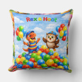 Rex and kids birthday ball pit throw cushion produ クッション (正面)
