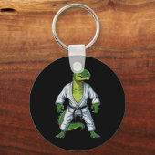 Rex Dinosaur Martial Arts Martial Artist Jiu-jitsu キーホルダー (正面)