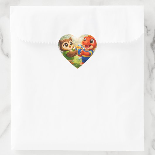 Rex happy Easter heart shaped envelope seals ハートシール (バッグ)