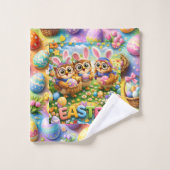 rex hoot three-piece bathroom towel set バスタオルセット (ウォッシュタオル)