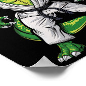 Rex Martial Arts Dinosaur Jiu-jitsu Bjj Karate ポスター (角)