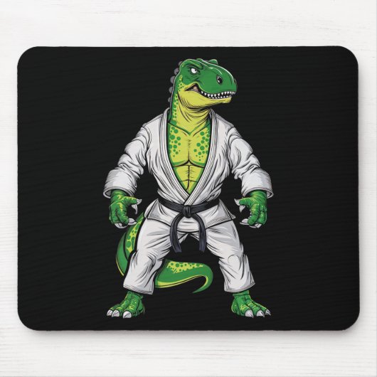 Rex Martial Arts Dinosaur Jiu-jitsu Bjj Karate  マウスパッド (正面)
