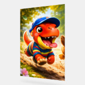 Rex, the dinosaur playtime fun vibrant vertical nu アクリルサイン (傾斜)