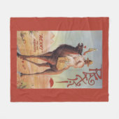 Rexki -夕食のリキュールの前のの王 フリースブランケット (正面(横))