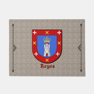 Reyes Historical Shield on Cobblestone ドアマット