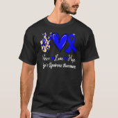 Reyeu2019s Syndrome Awareness Peace Love Hope Blue Tシャツ (正面)
