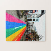 Reykjavik Colorful Street Puzzle ジグソーパズル (横)