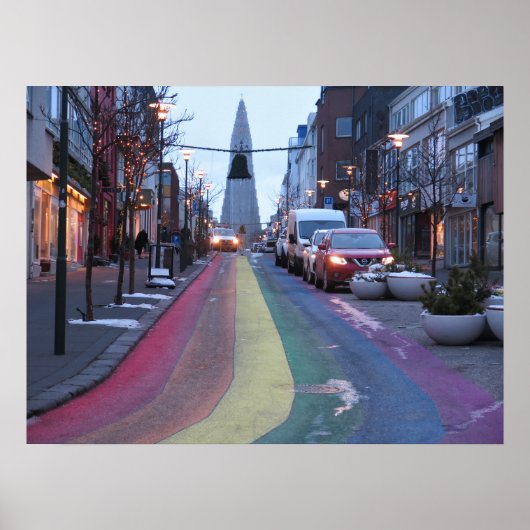 Reykjavík Iceland ポスター (正面)