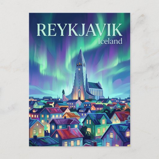 Reykjavík Iceland ポストカード (正面)