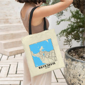 Reykjavik, Iceland City Map Tote Bag トートバッグ