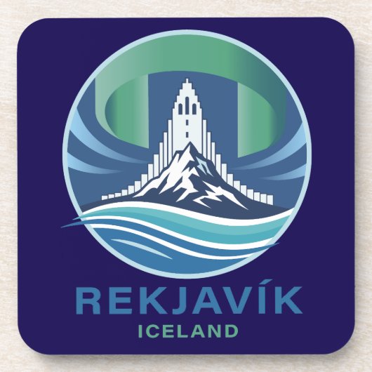 Reykjavik Iceland Europe コースター (正面)