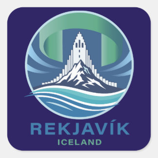 Reykjavik Iceland Europe スクエアシール