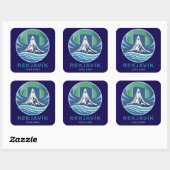 Reykjavik Iceland Europe スクエアシール (シート)