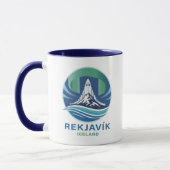 Reykjavik Iceland Europe マグカップ (左)