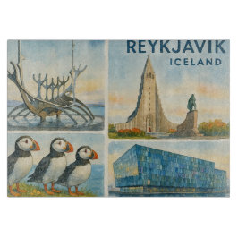 Reykjavik Iceland multiview  カッティングボード