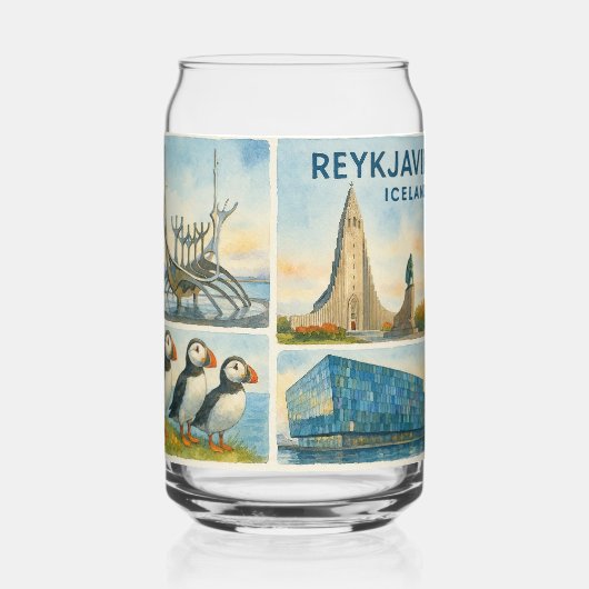 Reykjavik Iceland multiview  ガラス缶 (裏面)