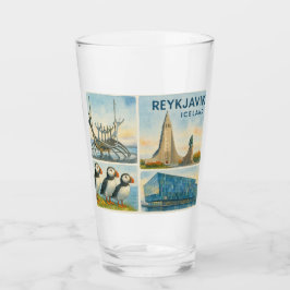 Reykjavik Iceland multiview  タンブラーグラス