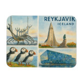Reykjavik Iceland multiview  マグネット (横)