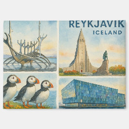 Reykjavik Iceland multiview  マグネット