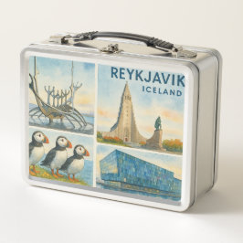 Reykjavik Iceland multiview  メタルランチボックス
