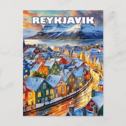 Reykjavík, où la culture et l'art fleurissent ポストカード (正面)