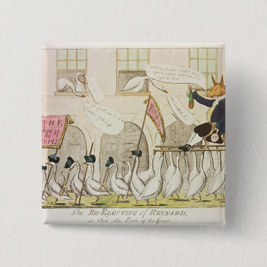 Reynardかキツネの再選ぶこと 缶バッジ (正面)