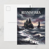 Reynisfjara Iceland ポストカード (正面/裏面)