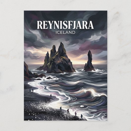 Reynisfjara Iceland ポストカード (正面)