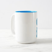 reynolds湖、足の足、ミシガン州 ツートーンマグカップ (正面左)