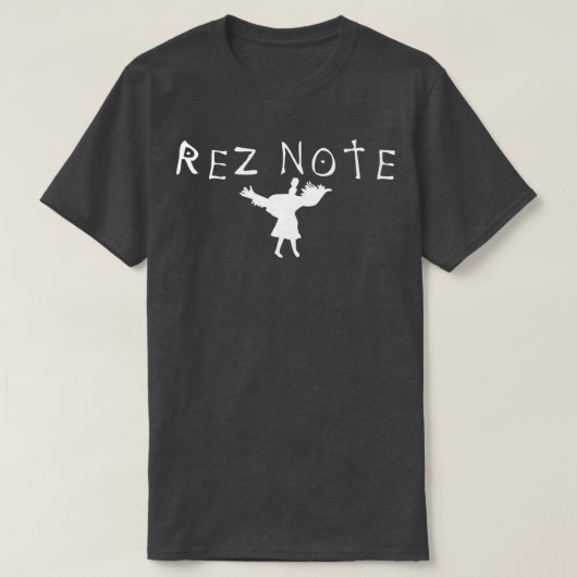 Rez Note Powwow Native American Design  Tシャツ (デザイン正面)