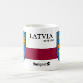 Rezekneラトビアからの金グリフィン コーヒーマグカップ (中央)