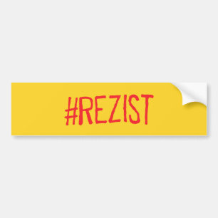 rezistのルーマニアの政治スローガンは抗議のsymに抵抗します バンパーステッカー