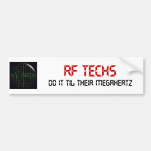 RFの技術はメガヘルツまでそれをします バンパーステッカー