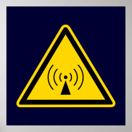 RF警告サインポスター ポスター