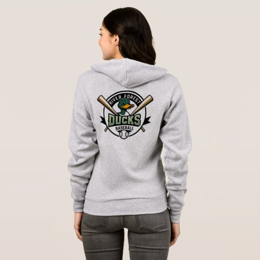 RF Ducks Womens quack pack hoodie パーカ (裏面フル)