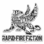 RFFグリフィンカットアウトステッカーBLKlogo シール (正面)