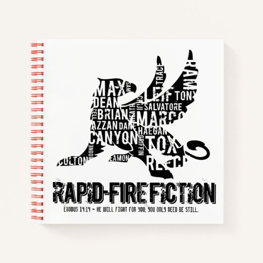 RFF Griffin Sketchbook Anniversary BLKロゴ ノートブック (正面)