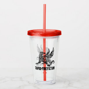 RFF Griffin Tumbler 澄ん BLKロゴ アクリルタンブラー