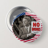 RFK: 無人機無し! 缶バッジ (正面&裏面)