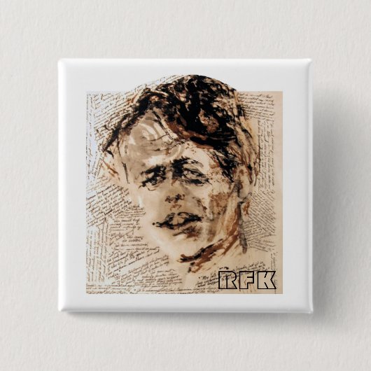 RFK 缶バッジ (正面)