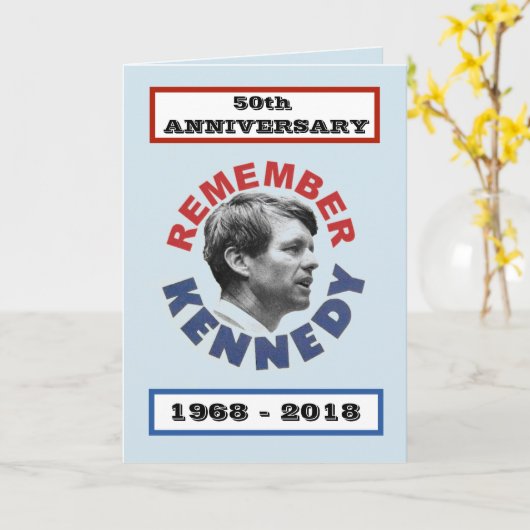 RFK:50周年 カード (黄色い花)