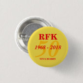 RFK 50年1968年- 2018年 缶バッジ (正面&裏面)
