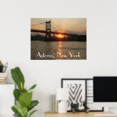 "RFK Bridge at Sunset" Astoria, NY Poster ポスター (ホームオフィス)