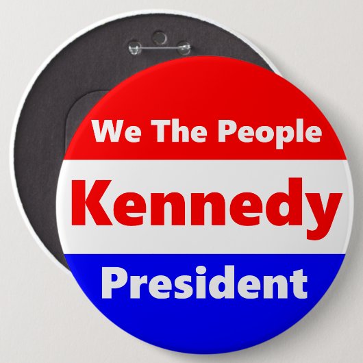 RFK JR 缶バッジ (正面&裏面)